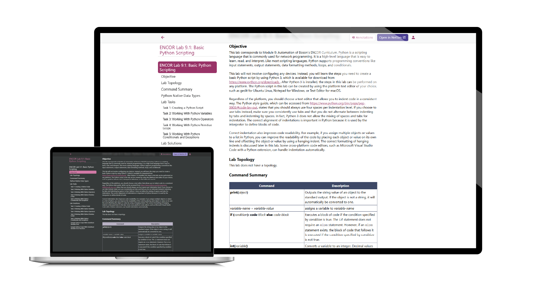 Boson Courseware for Cisco 350-401 ENCOR screenshot